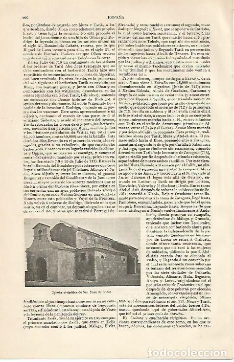 Postkarten: LAMINA ESPASA 10282: Iglesia de San Juan de Ba&ntilde;os Palencia - Varios