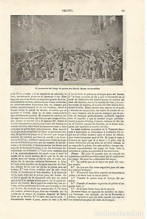 Postkarten: LAMINA ESPASA 15674: El juramento del juego de pelota por David - Varios
