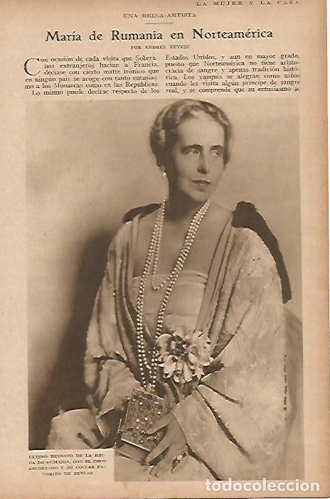 Cartes Postales: LAMINA BLANCO Y NEGRO 7672: Maria de Rumania - Varios