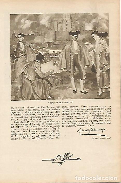 Postais: LAMINA BLANCO Y NEGRO 7685: Toreros de Turegano por Zuloaga - Varios