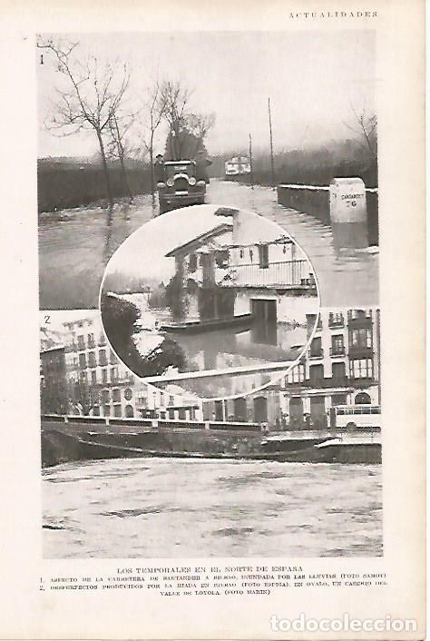 Postales: LAMINA BLANCO Y NEGRO 7699: Temporal en Santander y Bilbao - Varios