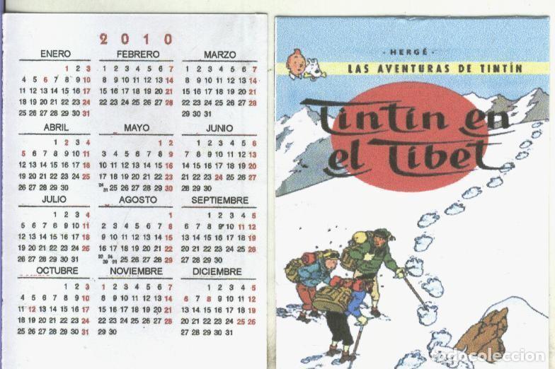 Postales: Calendario bolsillo 2010: Tintin: En el Tibet - Varios
