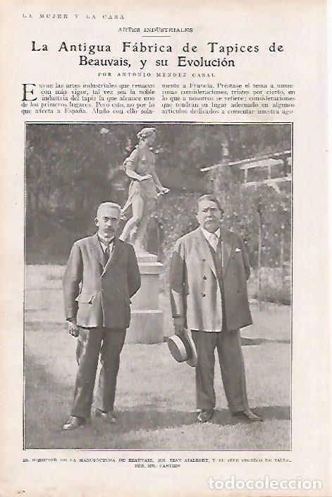 Postcards: LAMINA BLANCO Y NEGRO 7766: Director y jefe tecnico de la Fabrica de Tapices de Beauvois - Varios