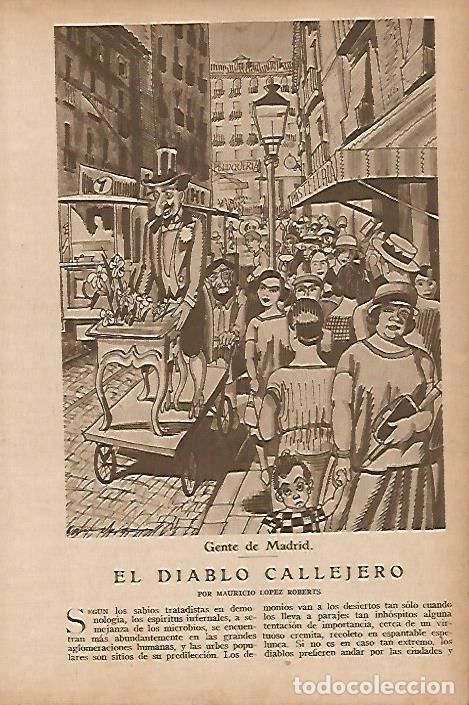 Postales: LAMINA BLANCO Y NEGRO 7774: Gente de Madrid por Sancha - Varios