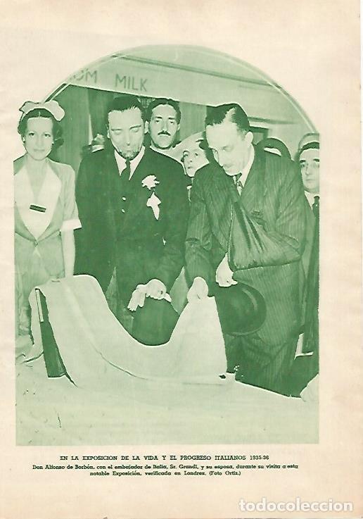 Postkarten: LAMINA BLANCO Y NEGRO 7915: Alfonso de Borbon con el embajador de Italia en Londres - Varios