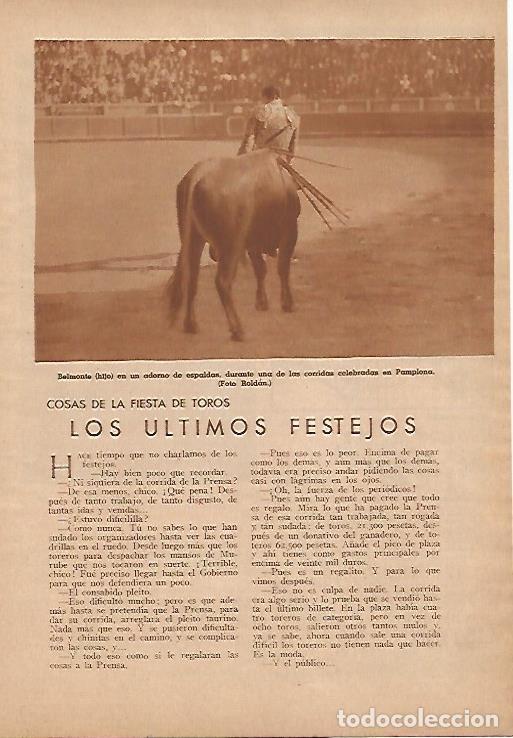 Postkarten: LAMINA BLANCO Y NEGRO 7929: Belmonte hijo toreando en Pamplona - Varios