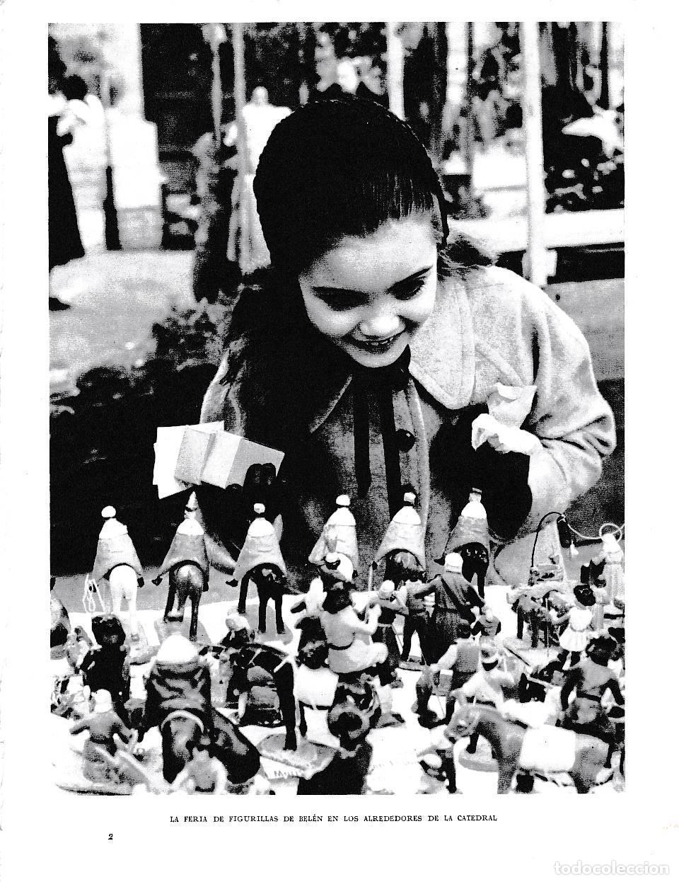 Postcards: LAMINA 6322: La feria de figuras de belen en los alrrededores de la catedral de Barcelona - Jose Pla