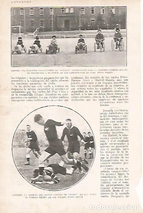 Postais: LAMINA BLANCO Y NEGRO 7998: Ni&ntilde;os conduciendo bolidos en Madrid - Varios