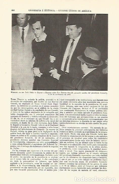 Cartes Postales: LAMINA ESPASA 29372: Jack Ruby atentando contra L. H. Oswald en 1963 - Varios