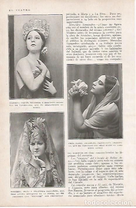 Postales: LAMINA BLANCO Y NEGRO 8091: Conchita Piquer Celia Gamez y Rosaleda - Varios