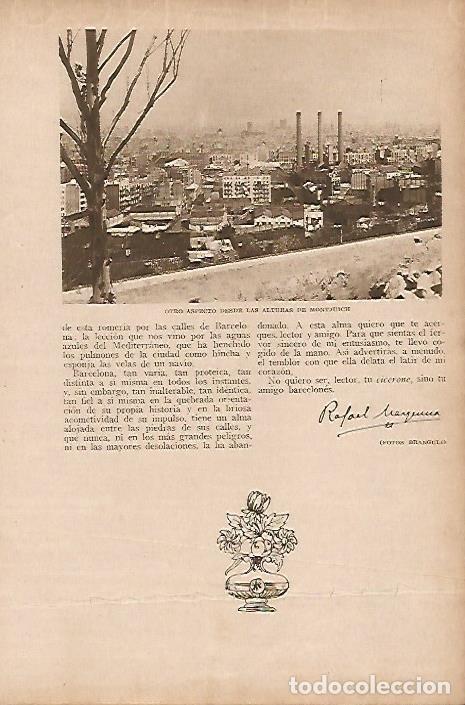 Postkarten: LAMINA BLANCO Y NEGRO 8059: Vista de Barcelona - Varios