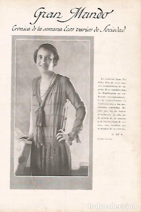 Postkarten: LAMINA BLANCO Y NEGRO 7990: Rosa Padilla en Washington - Varios