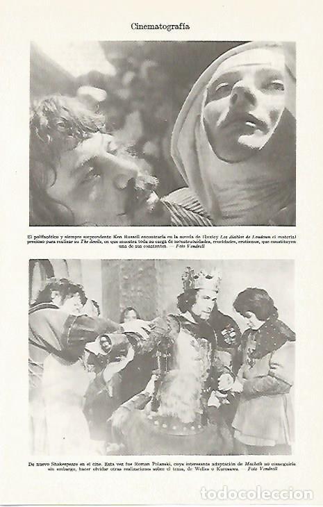 Postcards: LAMINA ESPASA 13336: Escena de Los diablos de Loudoun y de Macbeth de Polanski - Varios