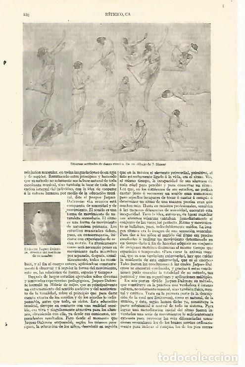 Cartes Postales: LAMINA ESPASA 13668: Danza ritmica dibujo de Simone - Varios