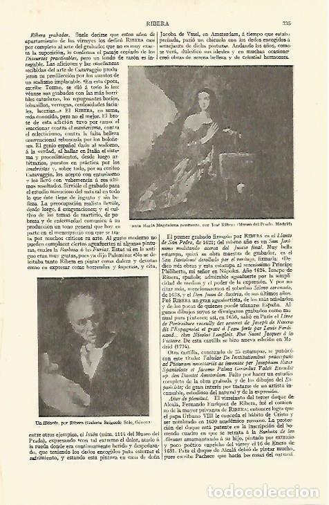 Postales: LAMINA ESPASA 13590: Santa Maria Magdalena y Un filosofo por J. Ribera - Varios