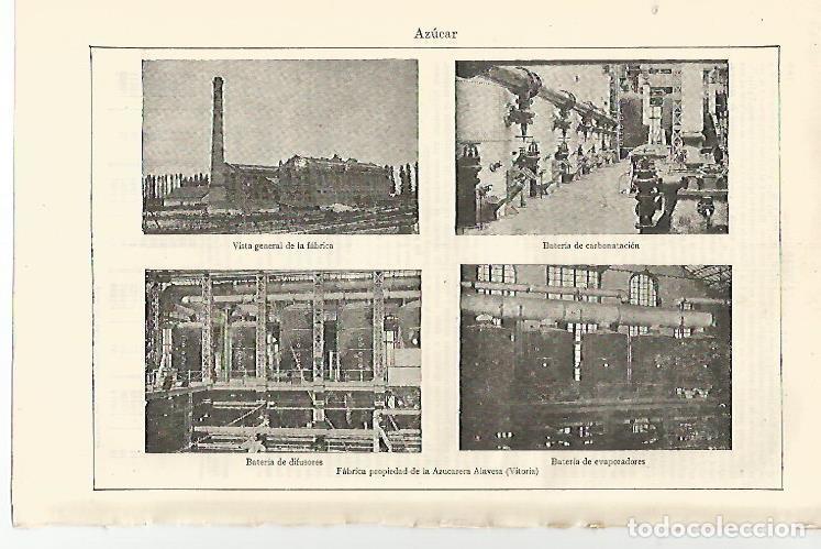 Postkarten: LAMINA ESPASA 13077: Fabrica la Azucarera Alavesa en Vitoria - Varios