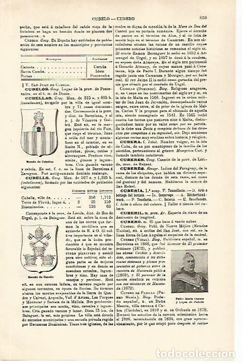 Cartoline: LAMINA ESPASA 29817: Escudo de Cubelles Barcelona - Varios