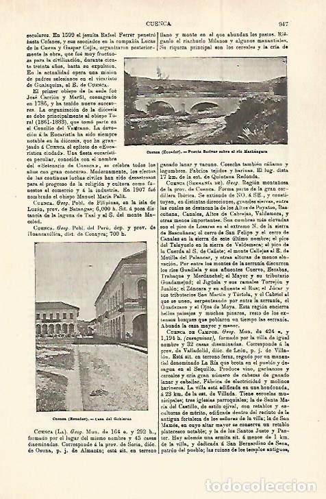 Postkarten: LAMINA ESPASA 29834: Puente Bolivar en Cuenca Ecuador - Varios