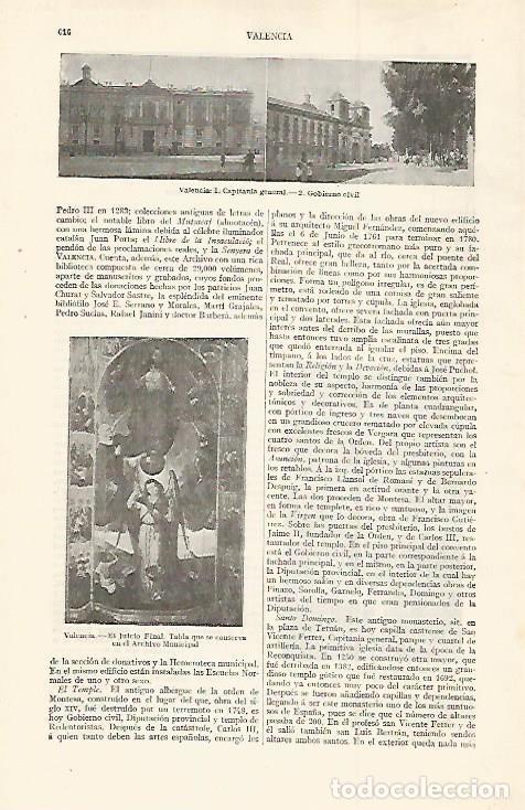 Postcards: LAMINA ESPASA 30027: Capitania General y Gobierno Civil de Valencia - Varios