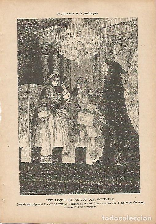 Postales: LAMINA 8647: Le&ccedil;on de diction par Voltaire - Varios