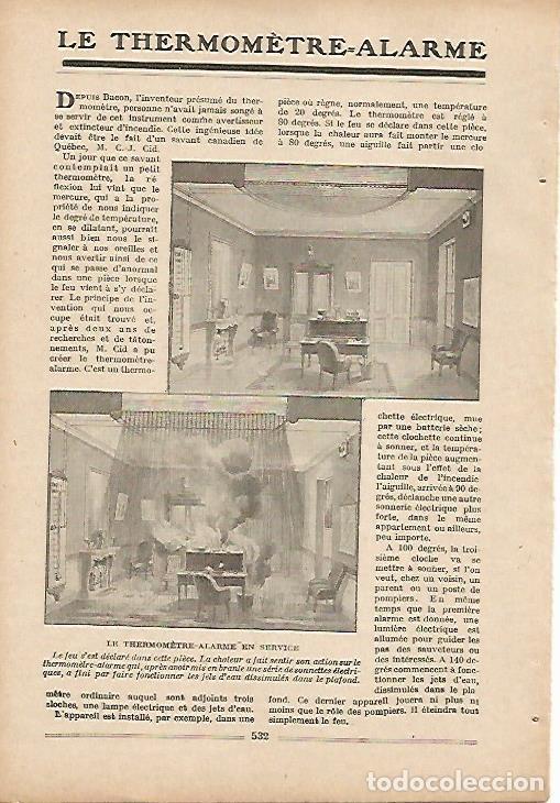 Postales: LAMINA 8662: Termometro alarma - Varios