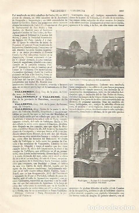 Postcards: LAMINA ESPASA 30110: Monasterio de Valldigna Valencia - Varios