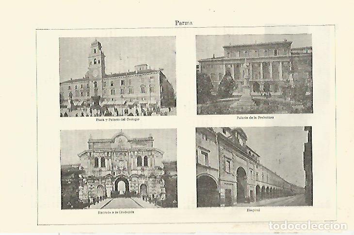 Cartoline: LAMINA ESPASA 23361: Vistas de Parma - Varios