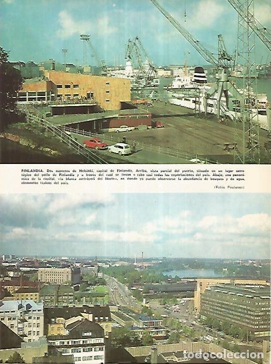 Postcards: LAMINA 11139: Puerto y panoramica de Helsinki Finlandia - Varios