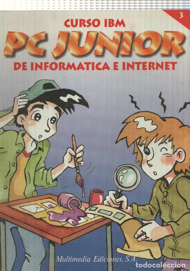 Postales: Curso IBM PC Junior num 03, De informatica e Internet - colorear y editar