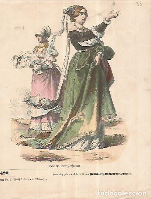Postcards: LAMINA 11181: Mujer de Alemania - Braun & Scheneider