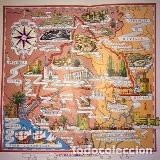 Postkarten: LAMINA 6542: Mapa Sevilla Huelva Sevilla - Jose M&ordf; Peman