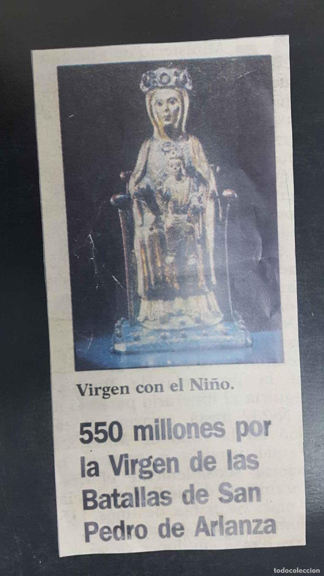 Postkarten: recorte: Virgen con el Ni&ntilde;o 50 millones por la Virgen de las Batallas de San Pedro de Arlanza