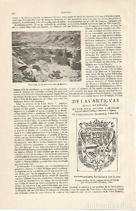 Postkarten: LAMINA ESPASA 10100: Minas de cobre de Riotinto Huelva - Varios