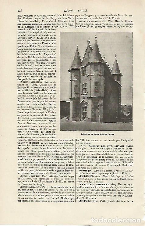 Postcards: LAMINA ESPASA 23802: Palacete de los Duques de Anjou en Angers - Varios