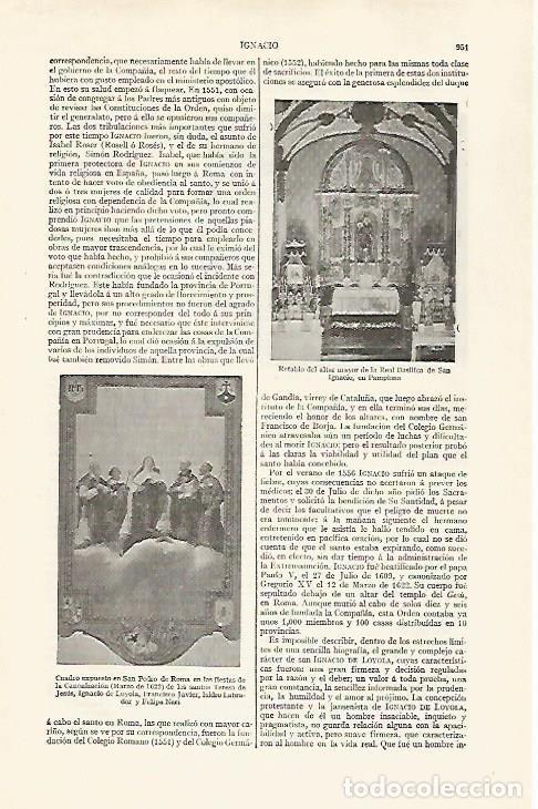 Postais: LAMINA ESPASA 30320: Retablo de la Real Basilica de San Ignacio en Pamplona - Varios