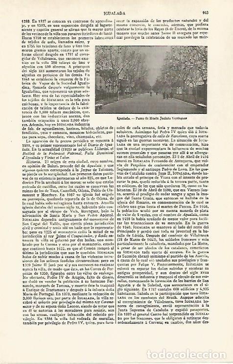 Postkarten: LAMINA ESPASA 30324: Paseo Mosen Jacint Verdaguer en Igualada Barcelona - Varios