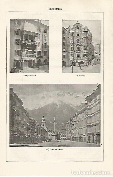 Postkarten: LAMINA ESPASA 30399: Casino y calles de Innsbruck Austria - Varios
