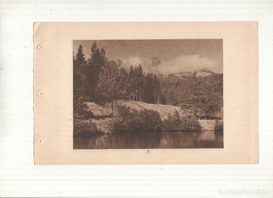 Cartes Postales: Ceskoslovenske Statni Drahy: Vysoke Tatry: lamina numerada 16: Petit lac de Tatranska Lomnica