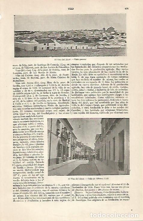 Postcards: LAMINA ESPASA 30455: El Viso del Alcor Sevilla - Varios