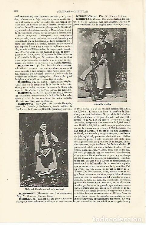 Postkarten: Mujer y hombre de la tribu Mirditas de Albania - Varios