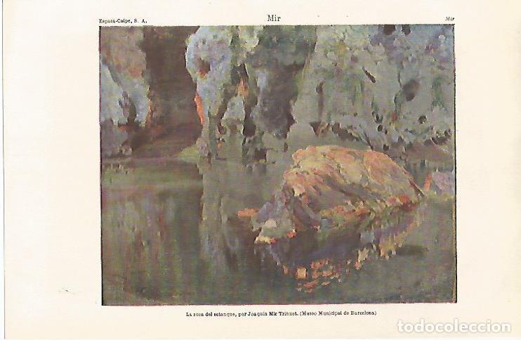 Postales: LAMINA ESPASA 24061: La rosa del estanque por Joaquin Mir - Varios