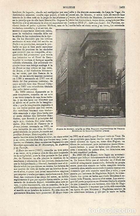 Postkarten: LAMINA ESPASA 24192: Fuente de Moliere en Paris - Varios
