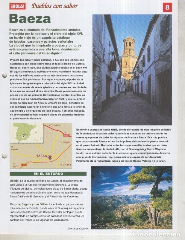 Postcards: Guia HOLA de pueblos con sabor, ficha 08: Baeza - Varios