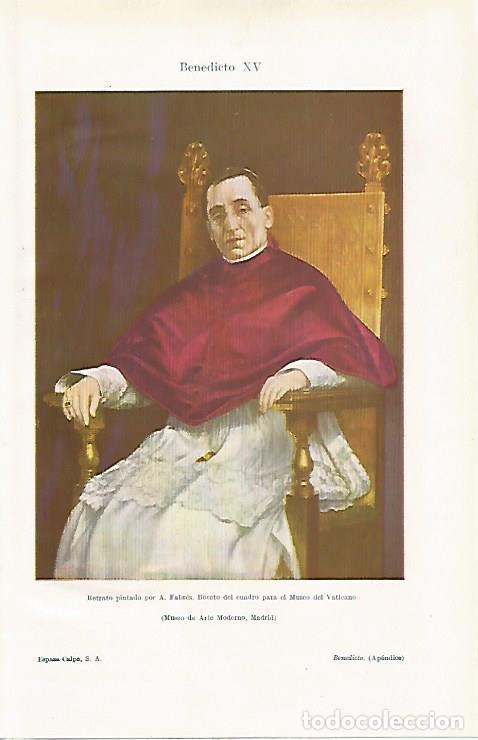 Postcards: LAMINA ESPASA 24307: Benedicto XV por A. Fabres - Varios