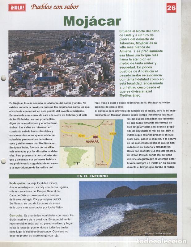 Postkarten: Guia HOLA de pueblos con sabor, ficha 26: Mojacar - Varios
