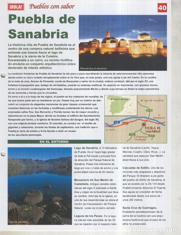 Postkarten: Guia HOLA de pueblos con sabor, ficha 40: Puebla de Sanabria - Varios