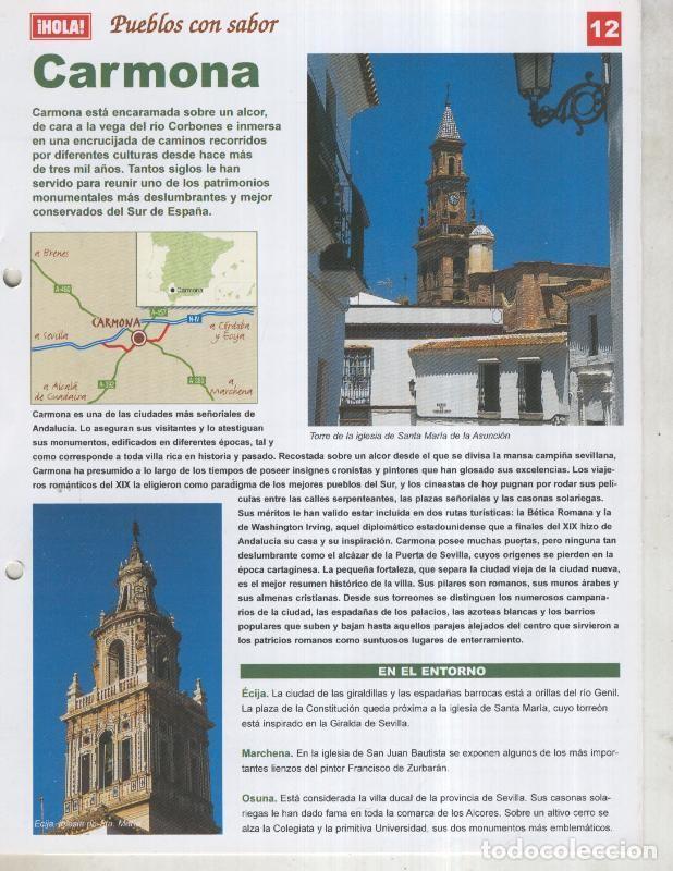 Postkarten: Guia HOLA de pueblos con sabor, ficha 12: Carmona - Varios