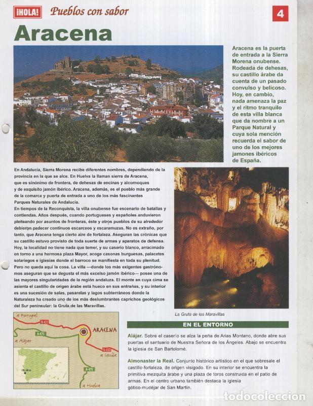 Postkarten: Guia HOLA de pueblos con sabor, ficha 04: Aracena - Varios