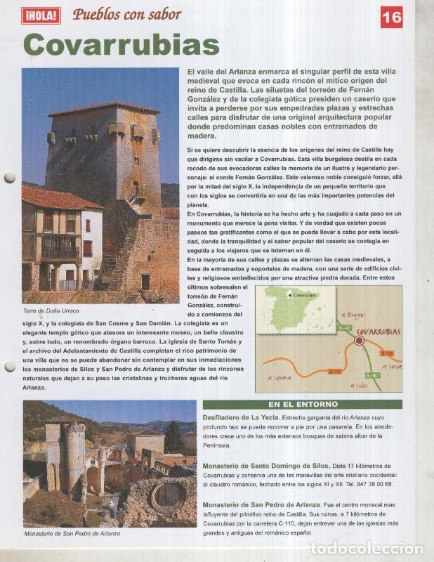 Postkarten: Guia HOLA de pueblos con sabor, ficha 16: Covarrubias - Varios
