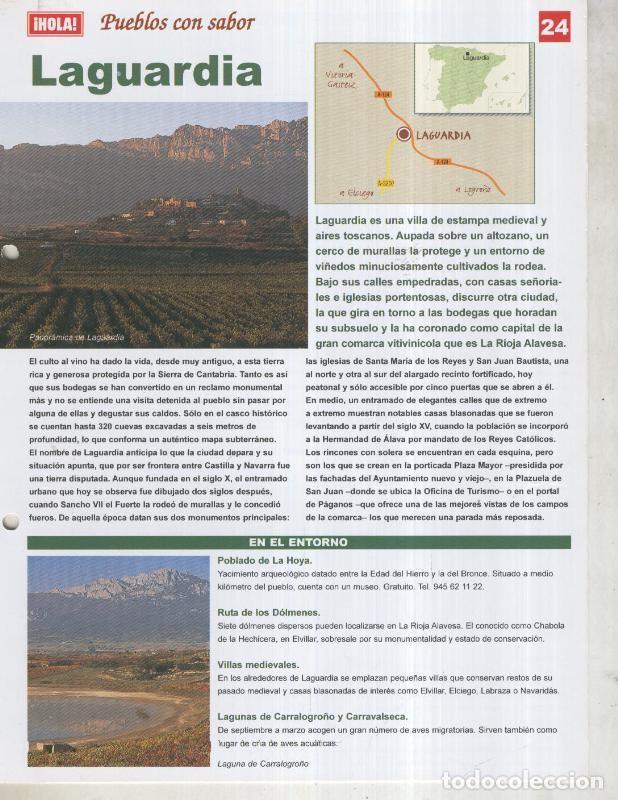 Postais: Guia HOLA de pueblos con sabor, ficha 24: La Guardia - Varios